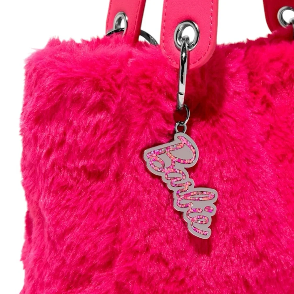 Barbie pink furry